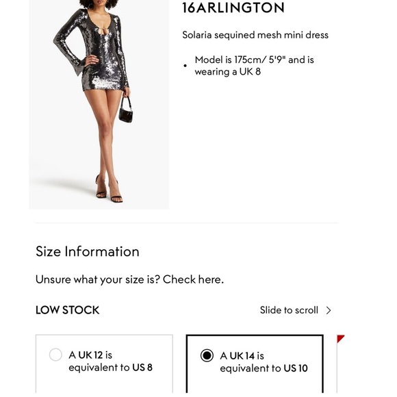 16Arlington Solaria dress mini sequin silver US 10 UK 14 keyhole cocktail NWT - Picture 16 of 16